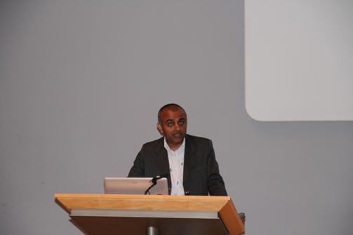 Professor Shukla presenting the Keynote Address at the 2014 IMRA-IIMB International Conference, University of Cambridge, UK.